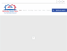 Tablet Screenshot of kentuckyhometeam.com